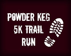 Powder Keg 5k Trail Run with shoe print